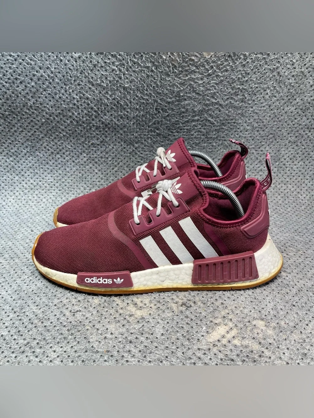 Adidas NMD R1 Burgundy Gum Shoes Size 9 Men’s